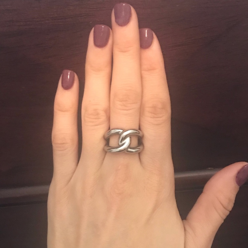 Michael Kors silver ring size 8